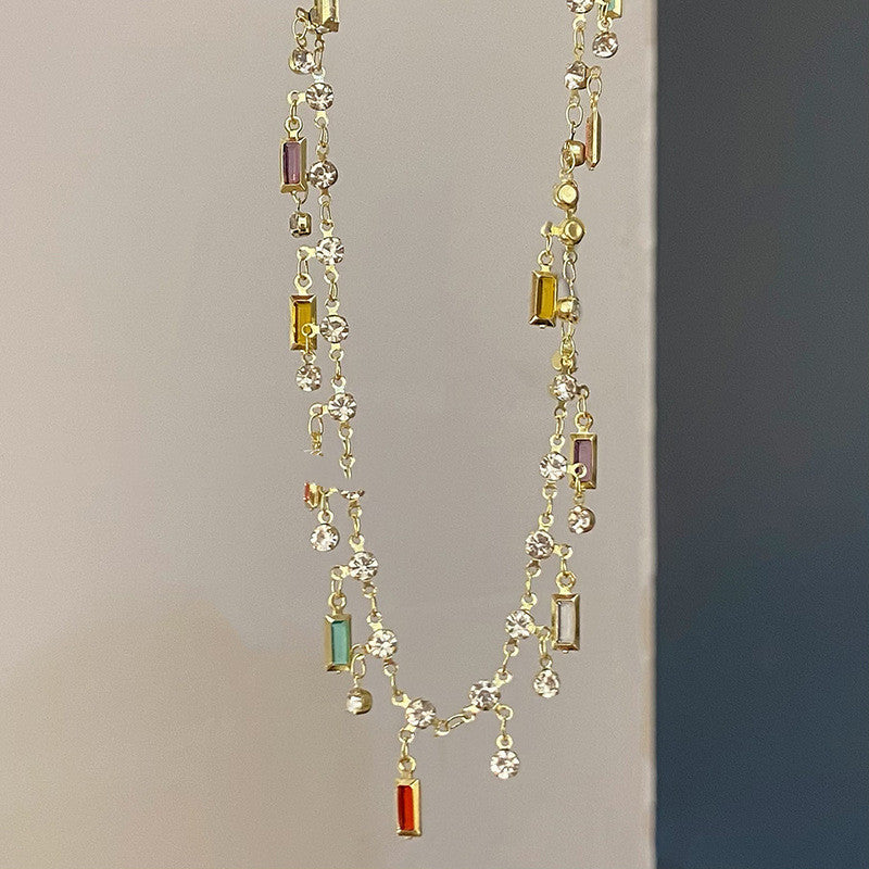 Colorized Butterfly Necklace For Women