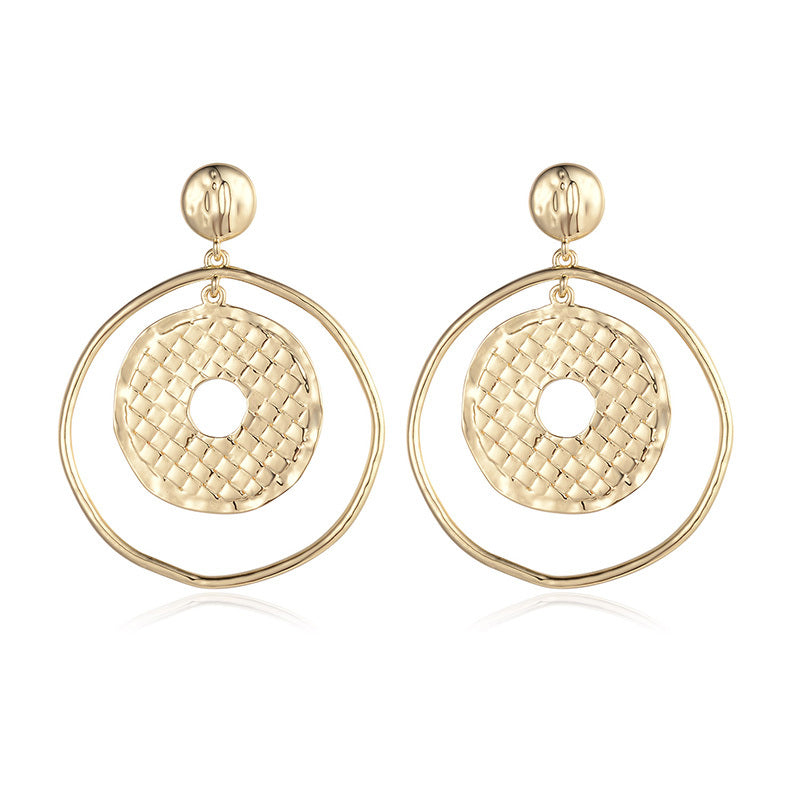 Round Temperament Fashion Earrings Women