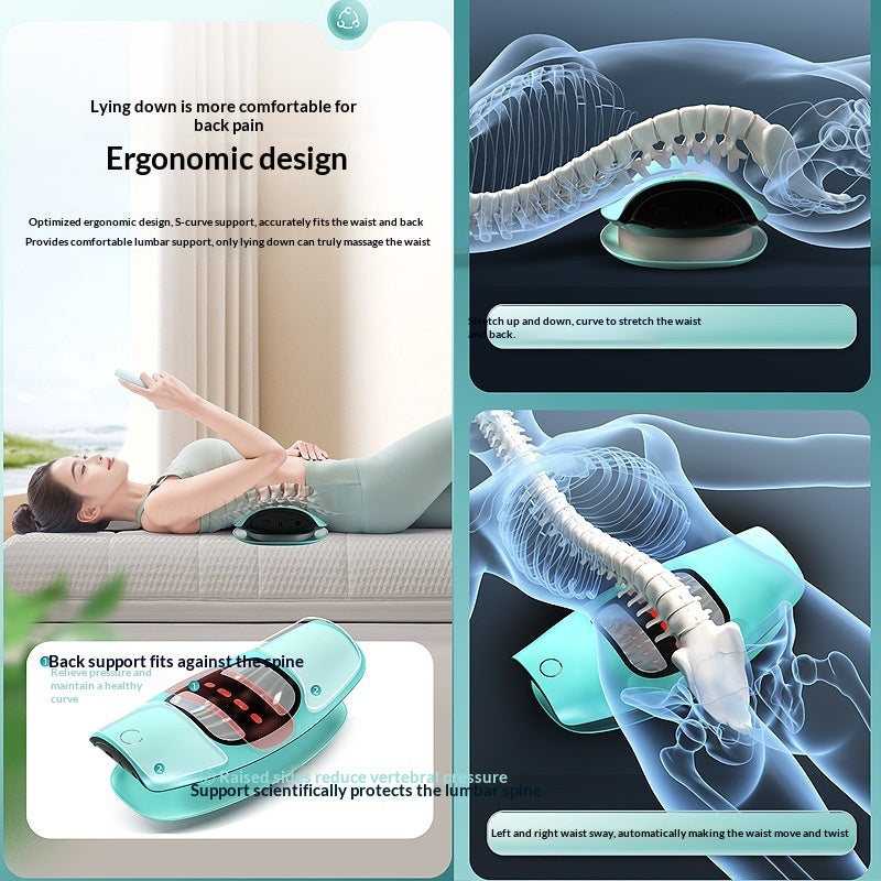 Smart Red Light Heat Therapy Device For Relieving Muscle Strain And Lumbar Traction Massage