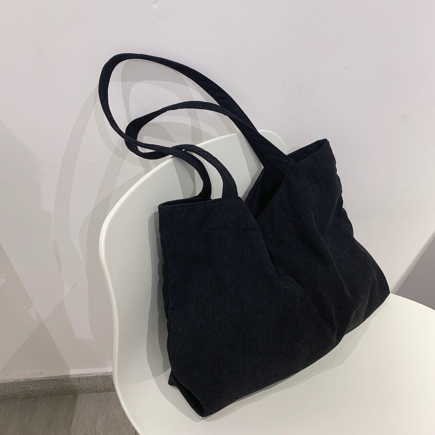 Corduroy Shopper Womens Handbag