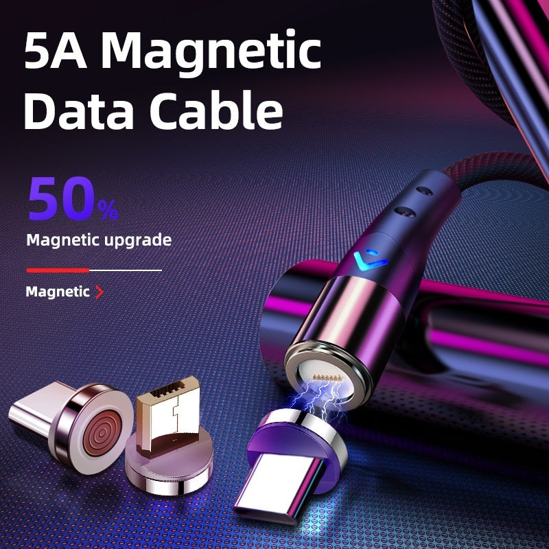 Fast-charging Data Cable Supports 3A5A Magnetic Charging Cables