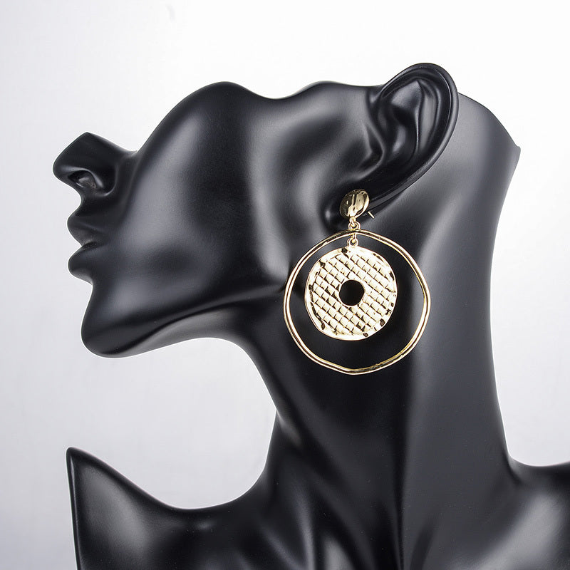 Round Temperament Fashion Earrings Women